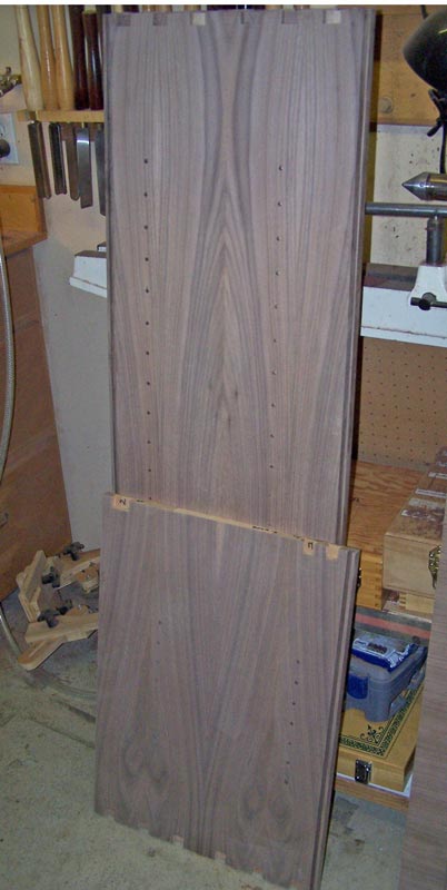 Cabinet sides with holes