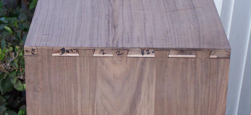 The bottom dovetails