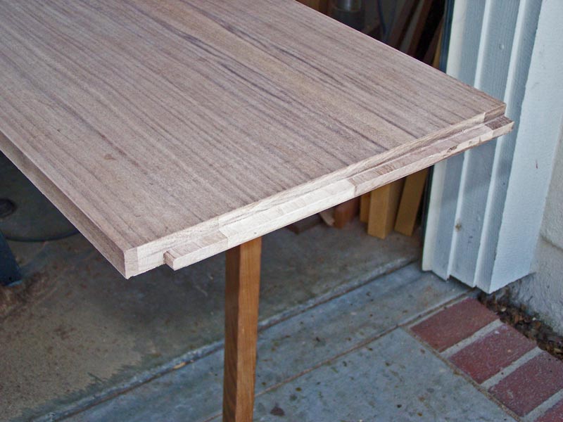 Tenon on bottom of sides
