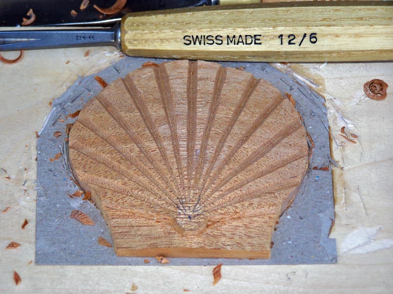 Cut deeper towards the outside of the shell
