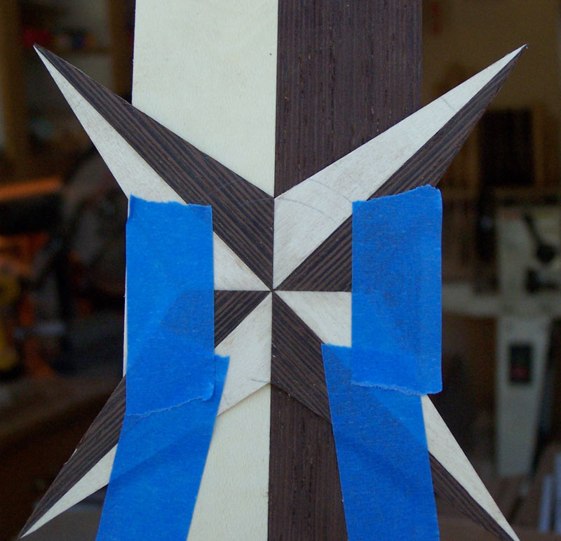 Put one of the dual strips behind the base rose