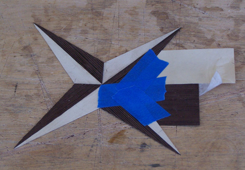 Fit the cut piece into the base rose