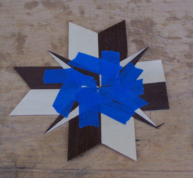 All four pieces fit into the base rose