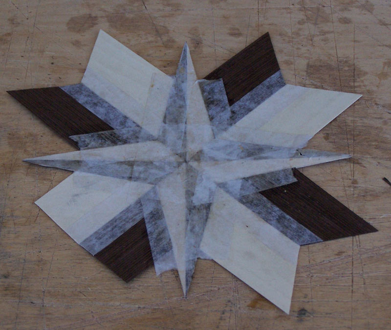 Put veneer tape on the new seams