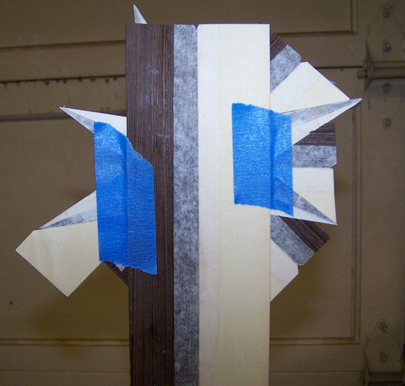 Put tape on the back to hold things in place