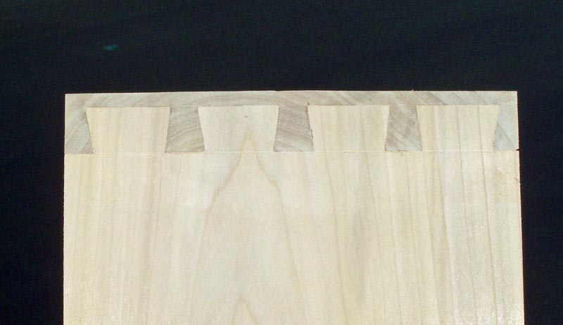 Half-blind dovetails