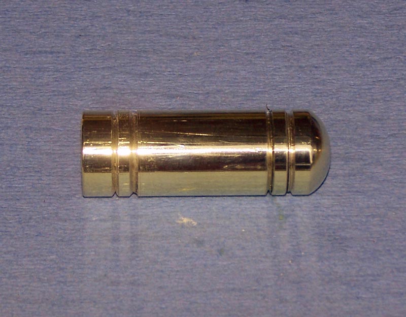 The brass stock with grooves cut
