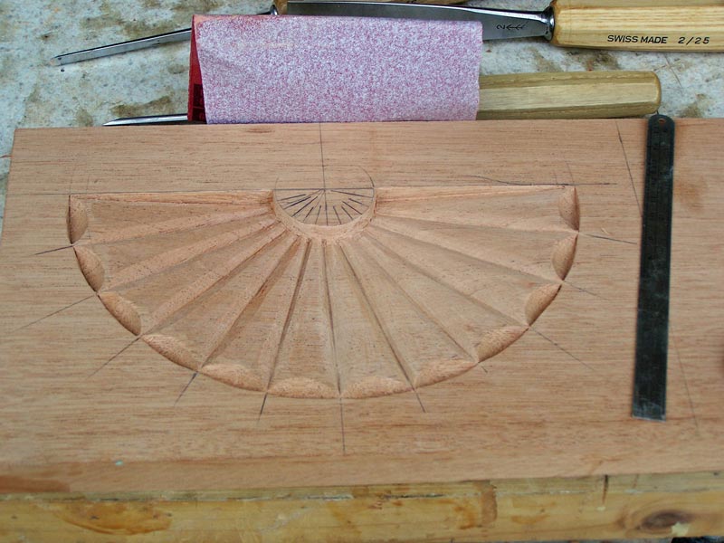 Begin sanding the flutes